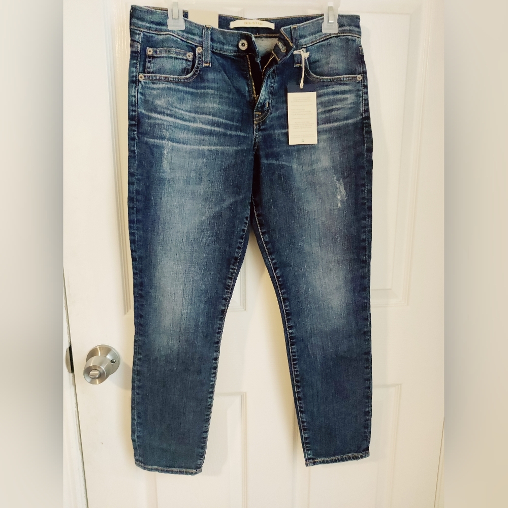 Big Star Alex Crop Mid Rise Skinny Jeans